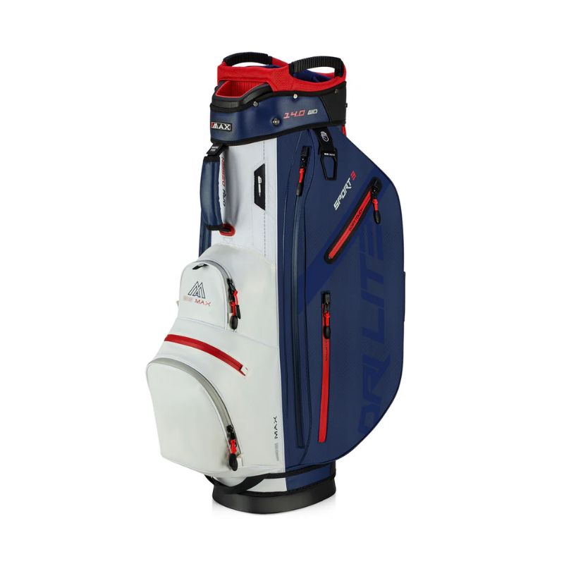 BIG MAX CART BAG DRI LITE SPORT 3 - NVY/WHT/RED
