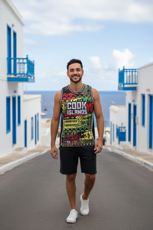 CI Rasta Basketball Singlet