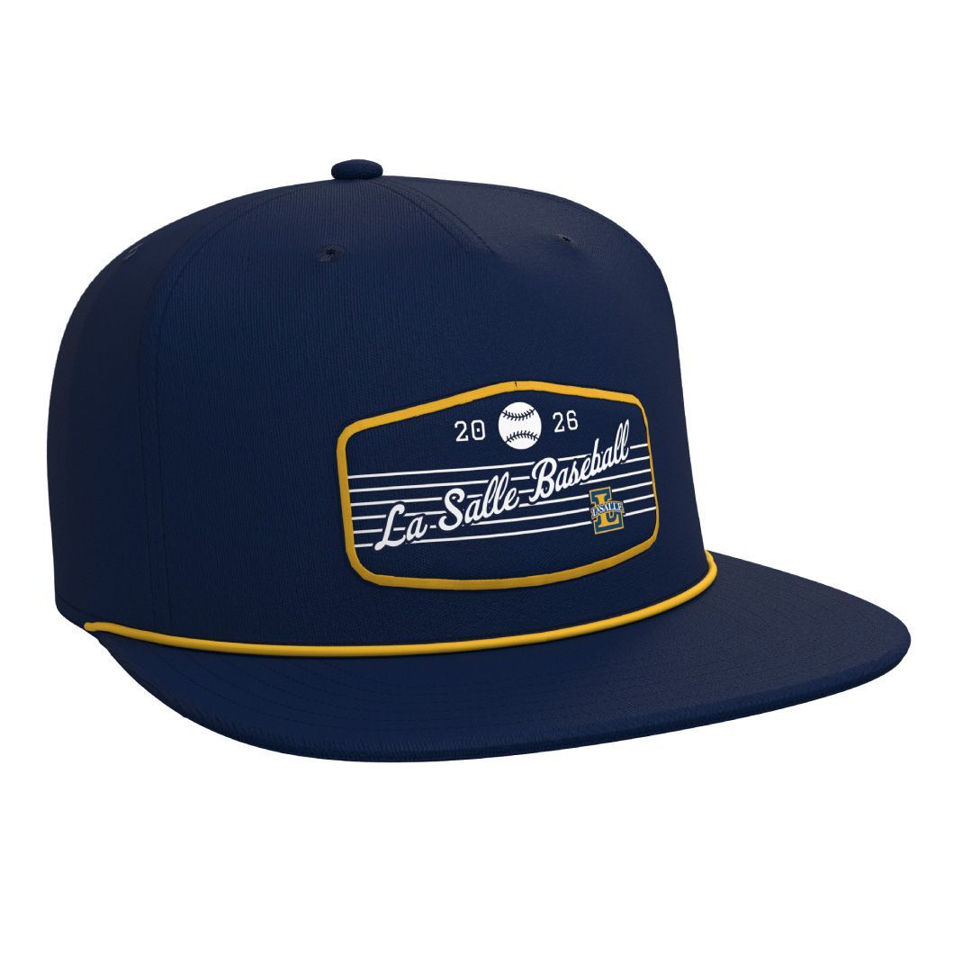 La Salle Baseball Flat 5 Panel Rope Hat