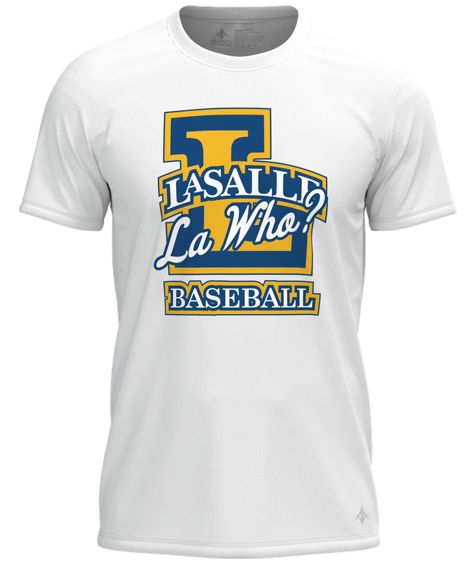 La Who Baseball Short Sleeve Crew White
