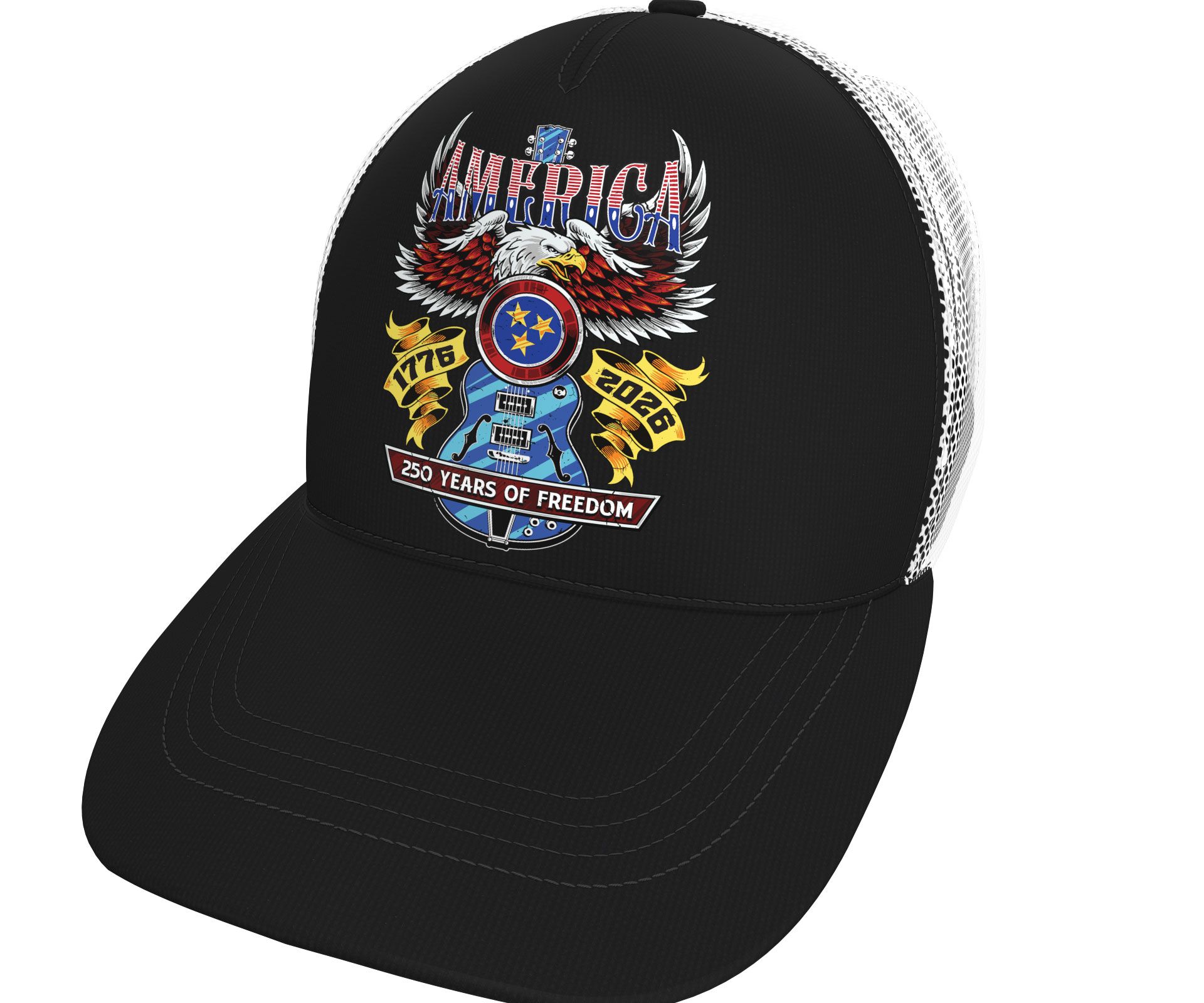America 250 Trucker Hat w/ Mesh Back