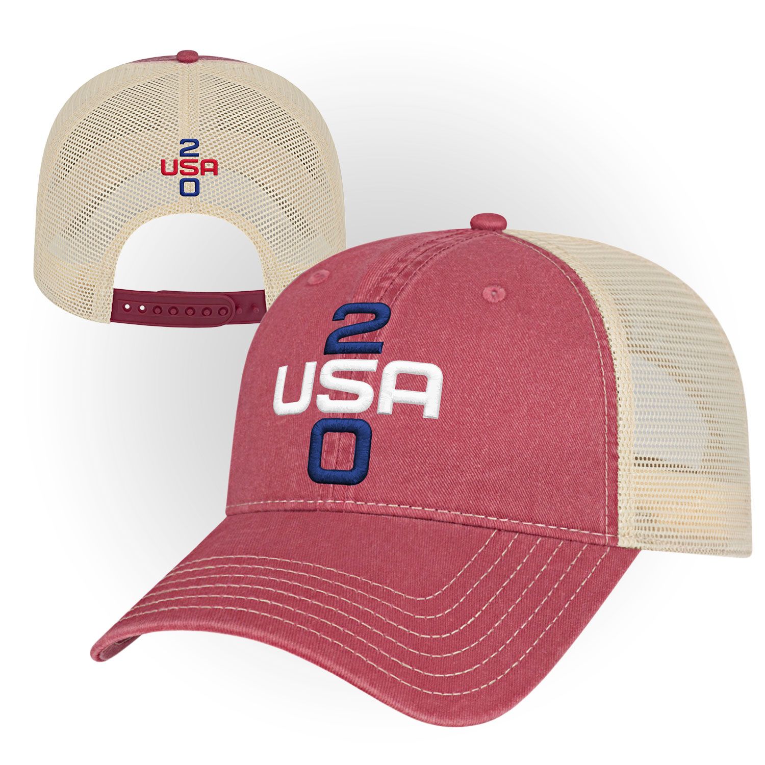 USA250 Washed Pigment Dyed Cotton Twill Caps