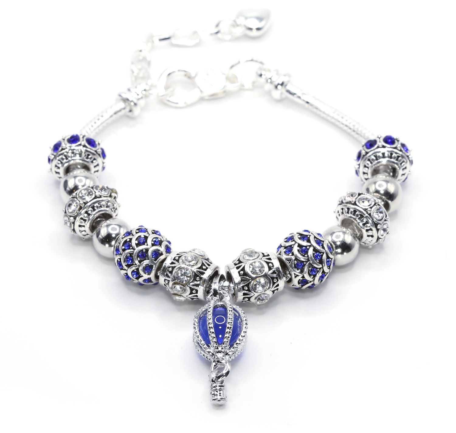 European Charm Bracelet - Blue Sky High (#1059)