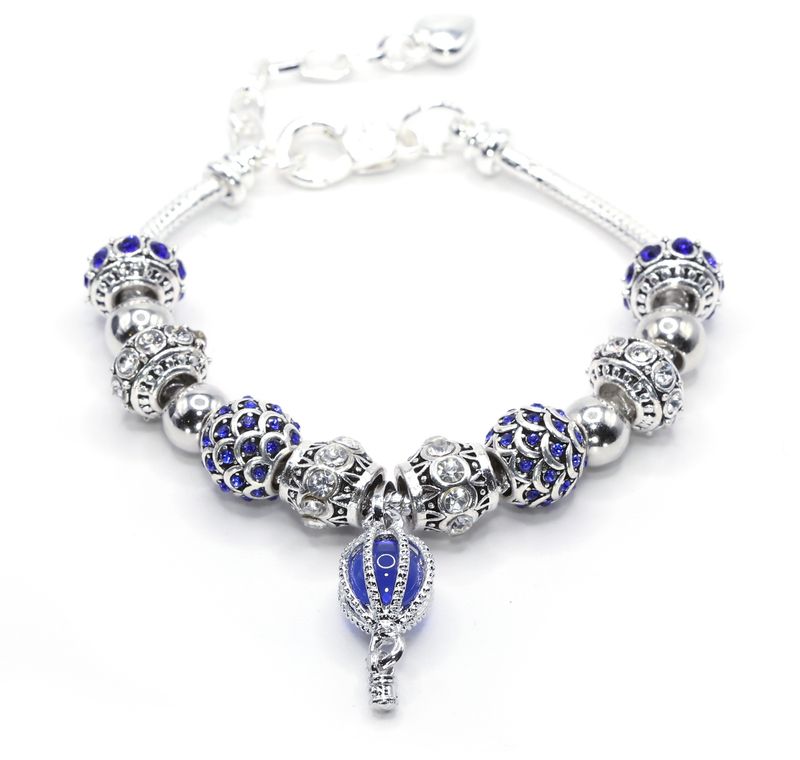 European Charm Bracelet - Blue Sky High (#1059)