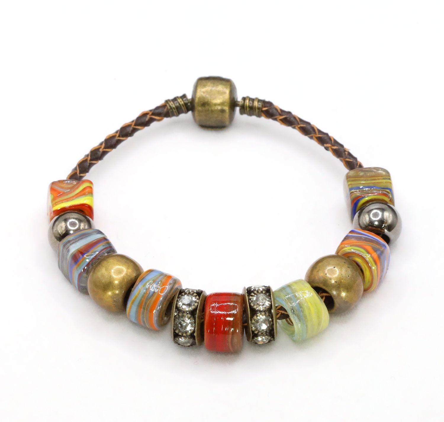 European Charm Bracelet - Boho Bling (#1224)