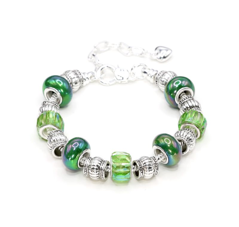 European Charm Bracelet - Fields of Green (#1173)