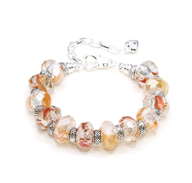 European Charm Bracelet - Fire &amp; Ice (#1174)