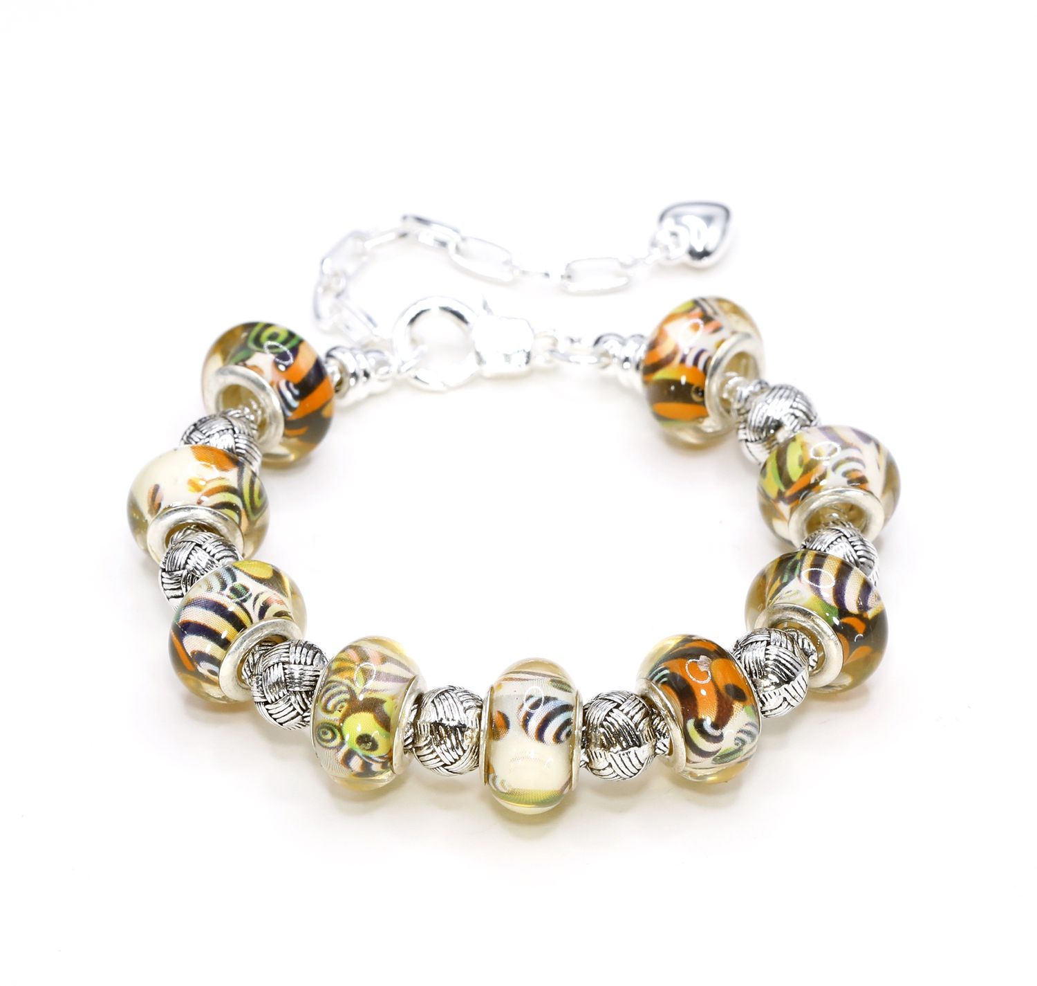 European Charm Bracelet - Hidden Tiger (#1176)