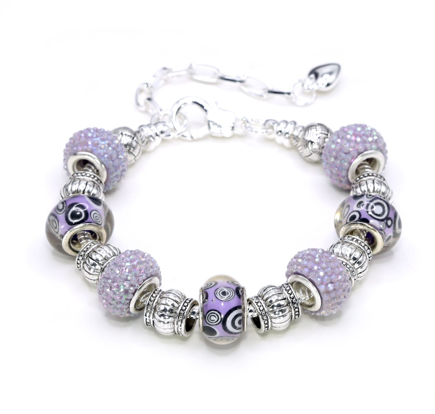 European Charm Bracelet - Mauve Madness (#1161)