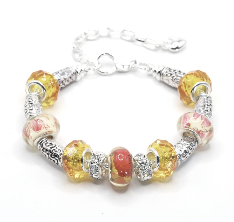 European Charm Bracelet - Sunny Garden (0784)