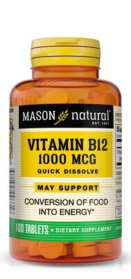 B-12 1,000 mcg Sublingual  100 tablets