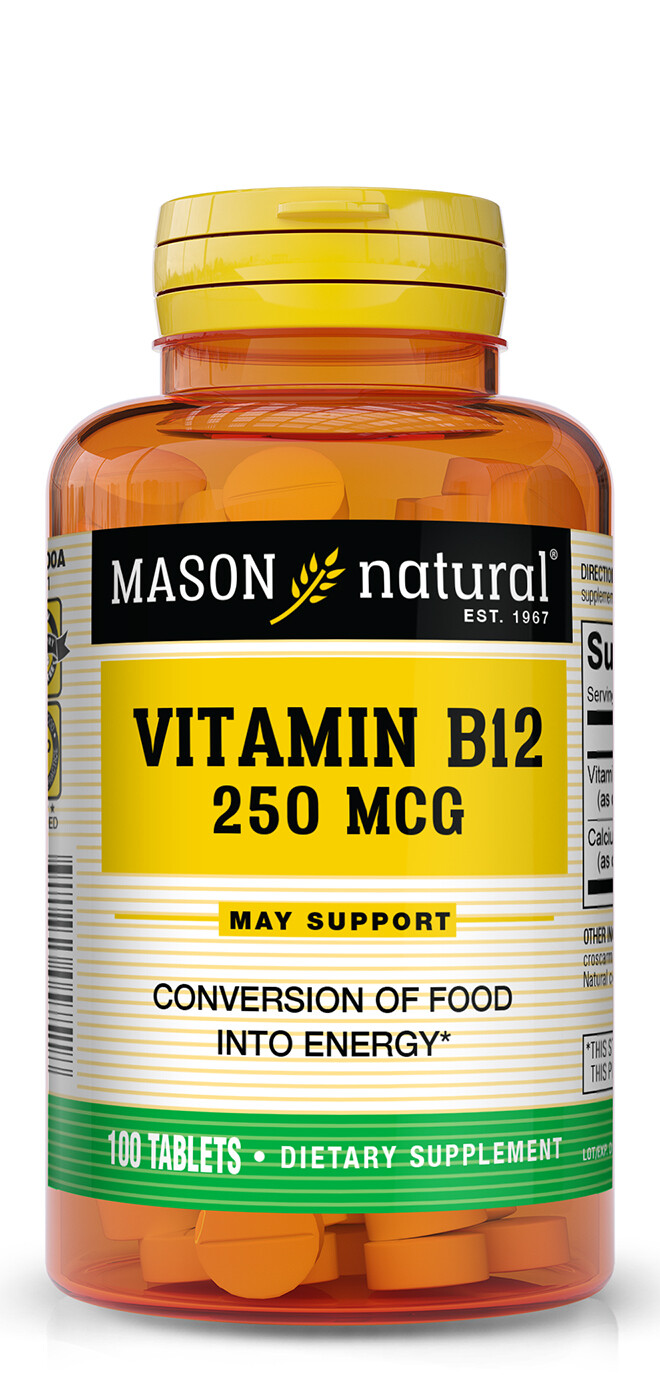 B-12 250 mcg 100 tablets