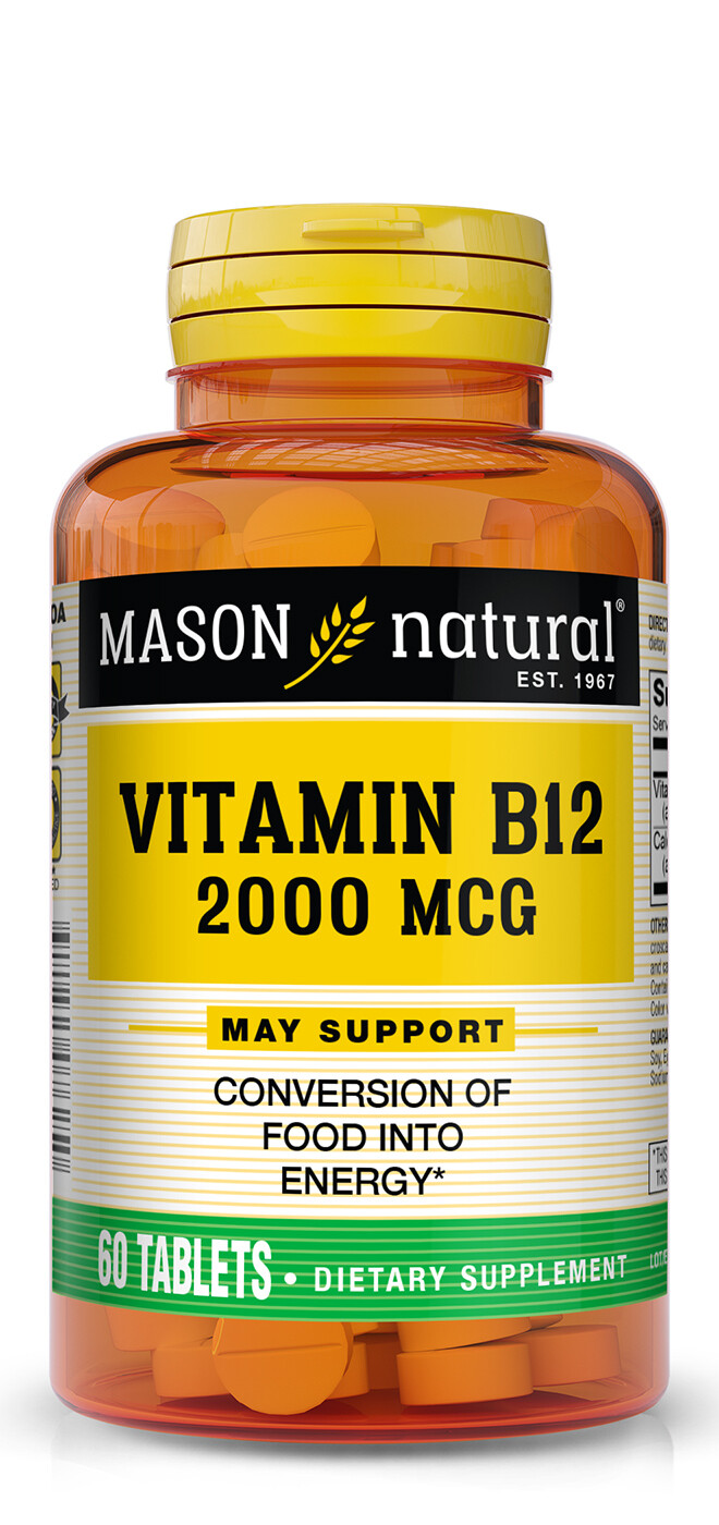 B-12 2,000 mcg  60 tablets