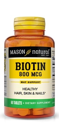 Biotin 800 mcg 60 tablets