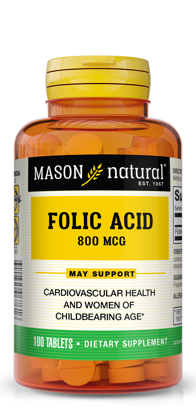 Folic Acid 800 mcg 100 tablets