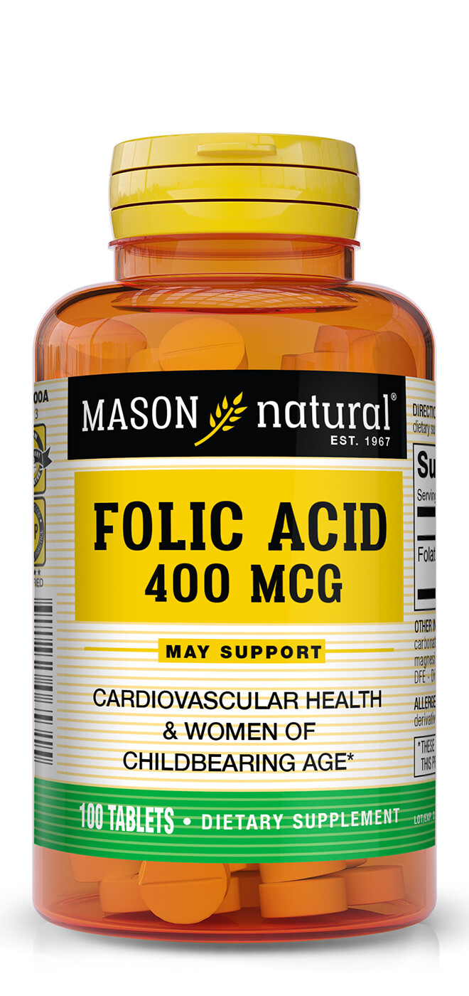 Folic Acid 400 mcg 100 tablets