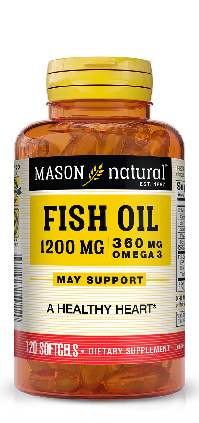 Omega-3 Fish Oil 1,200 mg 120 softgels