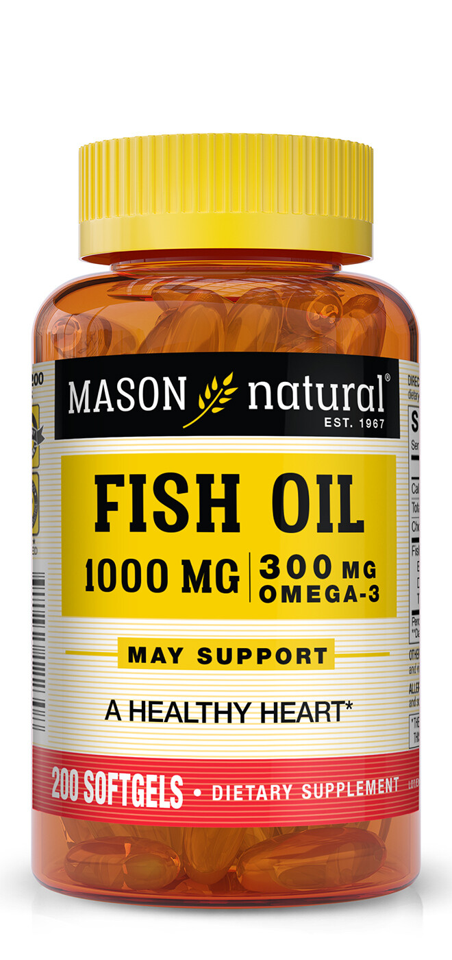 Omega-3 Fish Oil 1,000 mg 200 softgels