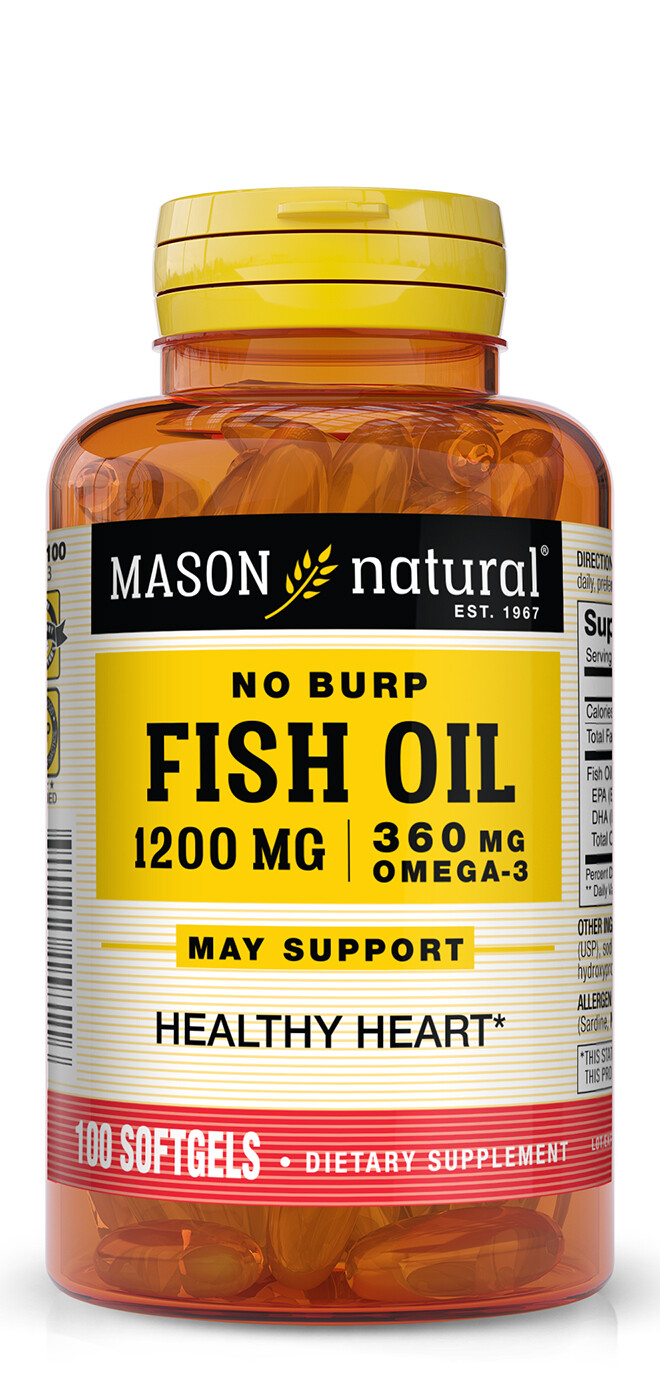 No Burp Fish Oil 1,200 mg 100 softgels
