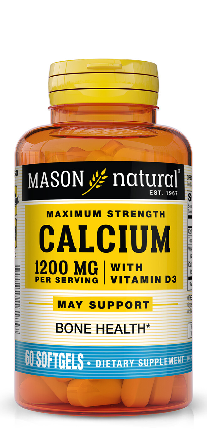 Liquid Calcium 1,200 mg with Vitamin D3 2,000IU 60 softgels