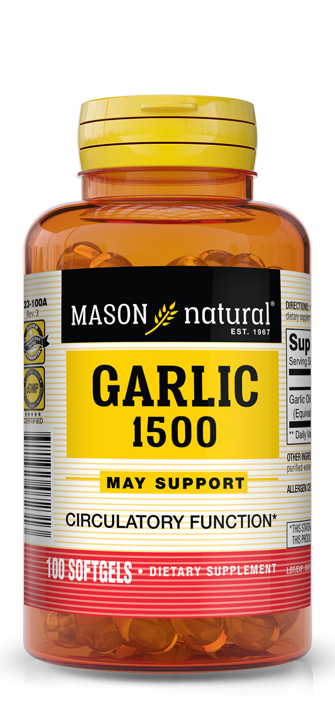 Garlic Oil 1,500 mg 100 softgels