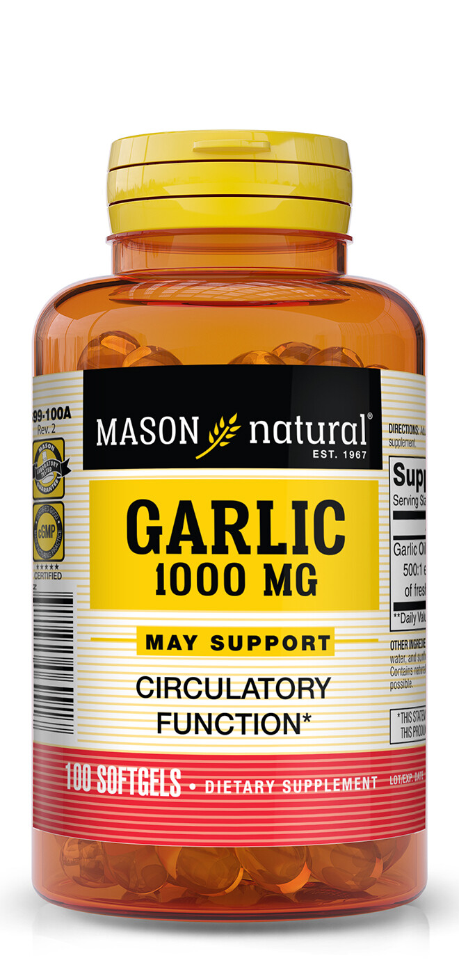 Garlic Oil 1,000 mg 100 softgels