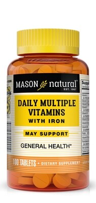 Daily Multiple Vitamins with Iron 100 tablets