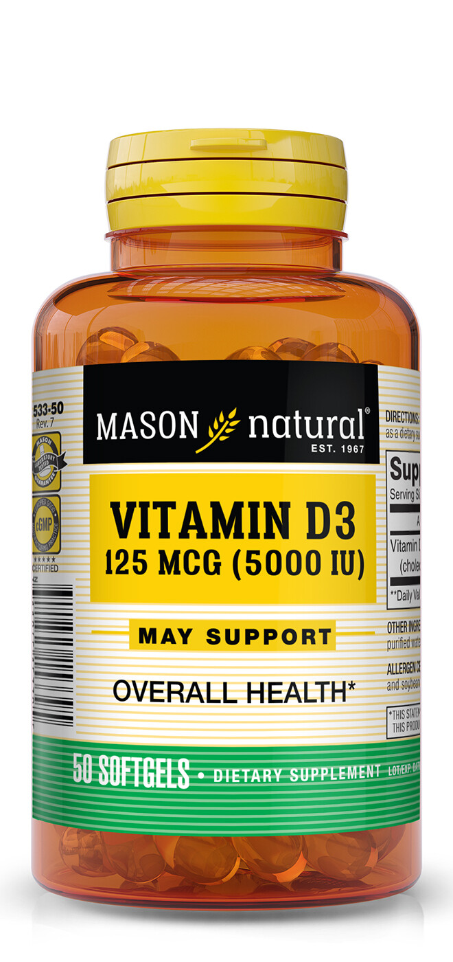 D 5,000 IU 50 softgels