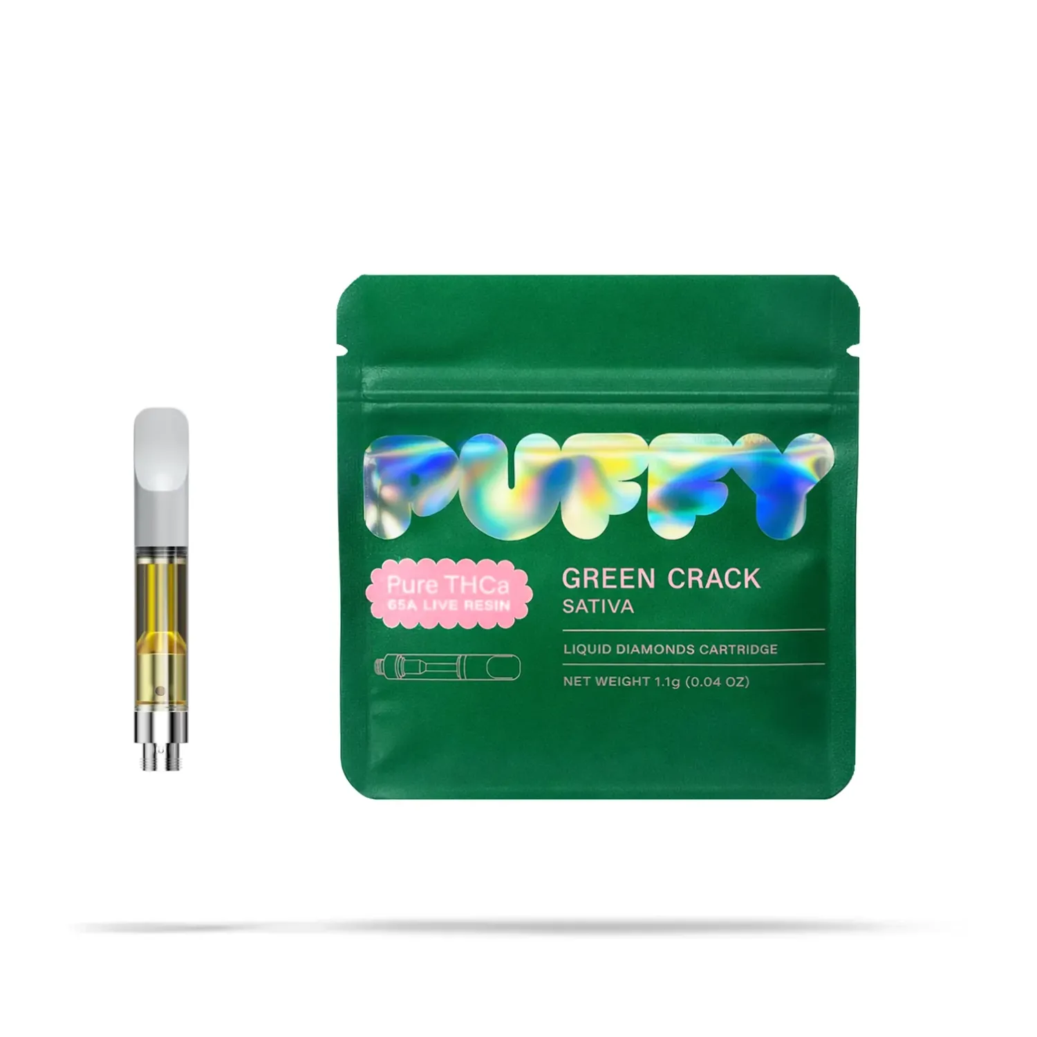 Pure THCa Cart | Green Crack, Weight: 1g