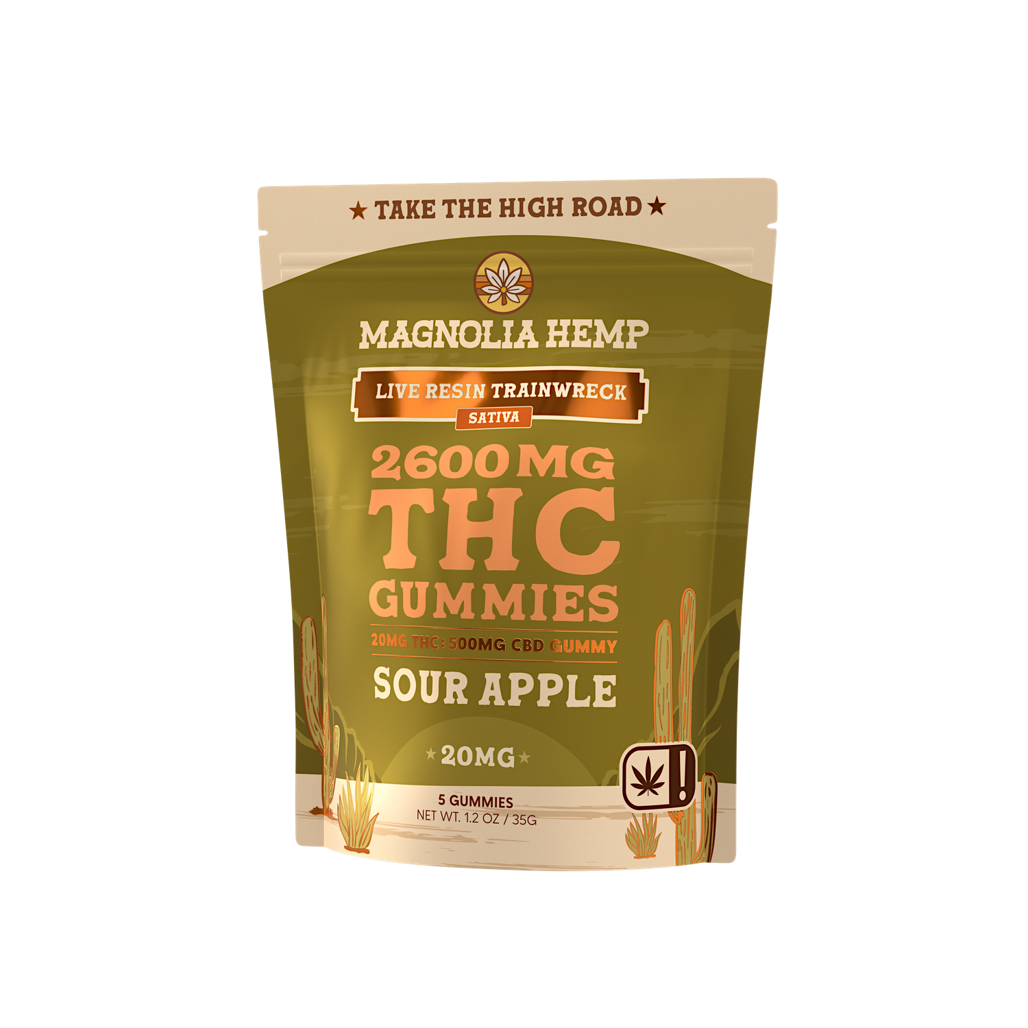 THC Gummies | Sour Apple, Size: 100mg