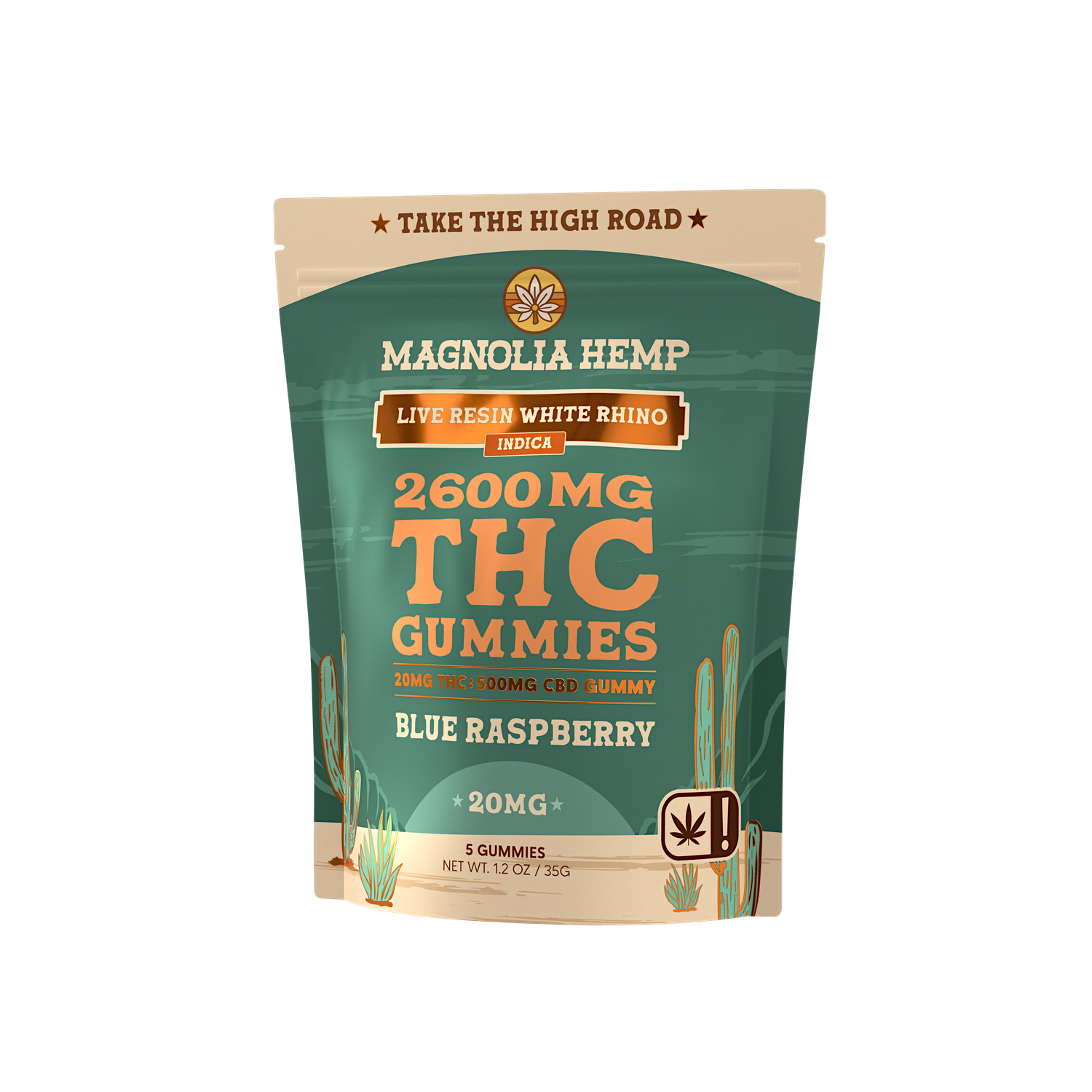 THC Gummies | Blue Raspberry, Size: 100mg