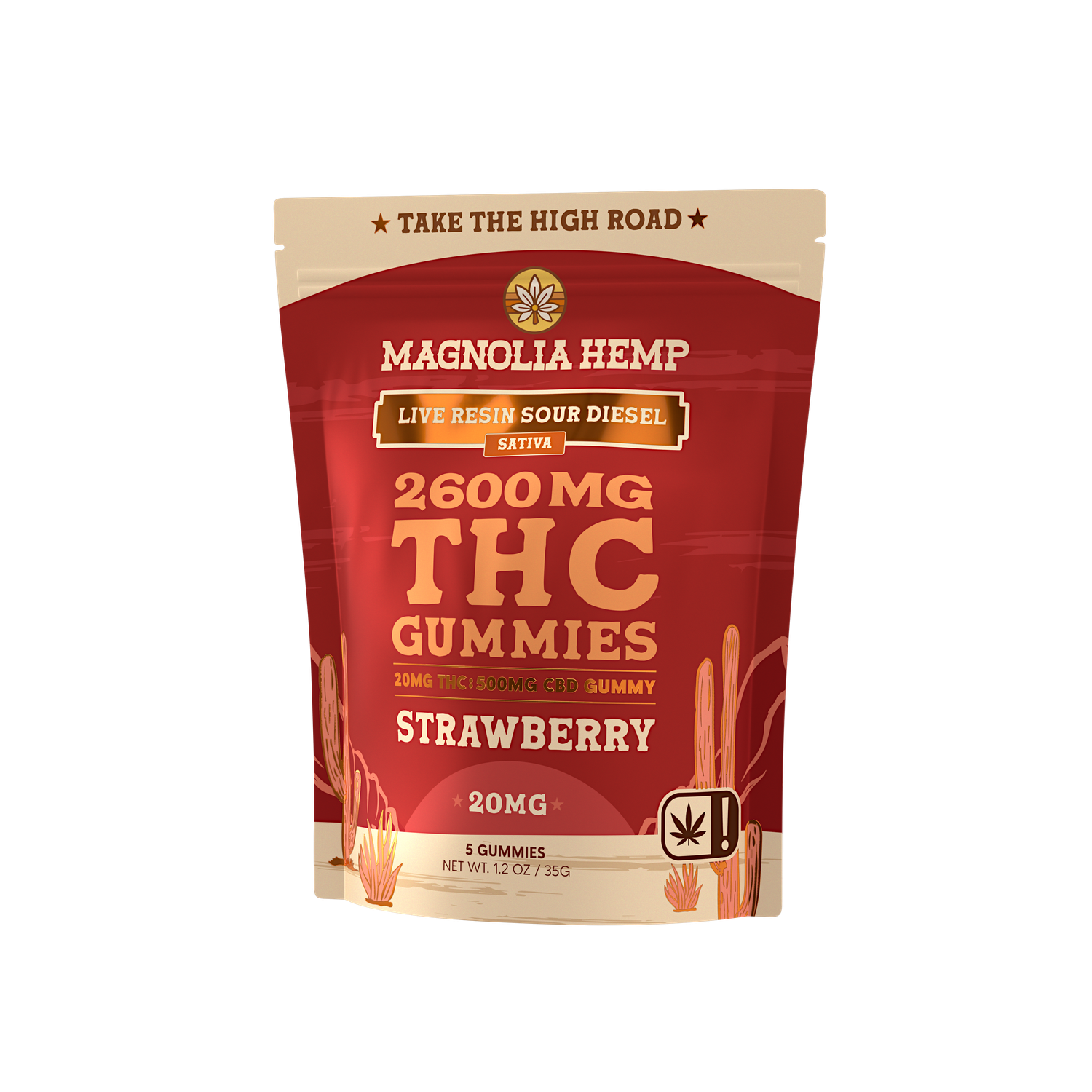 THC Gummies | Sweet Strawberry, Size: 100mg