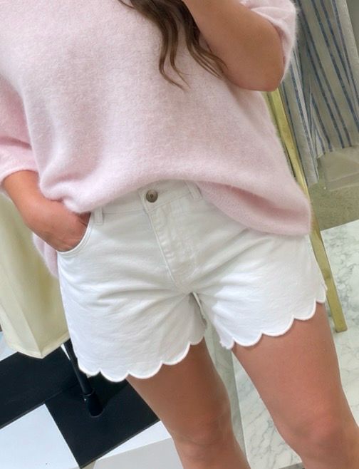 Fleur denim shorts