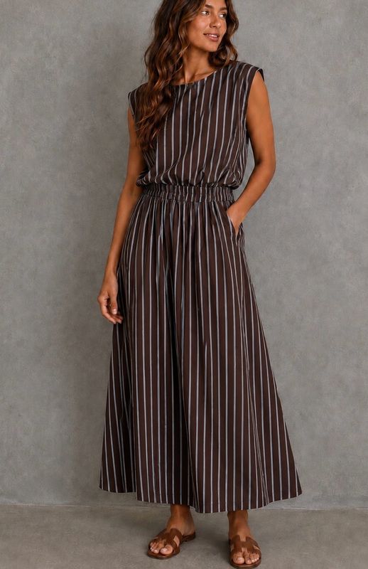 Striped skirt + top