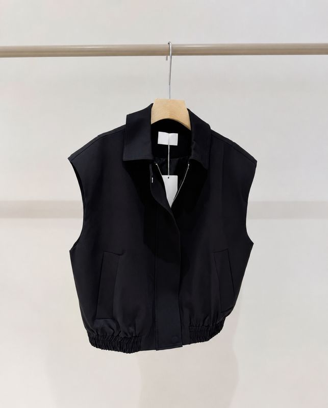 Soft bomber vest black