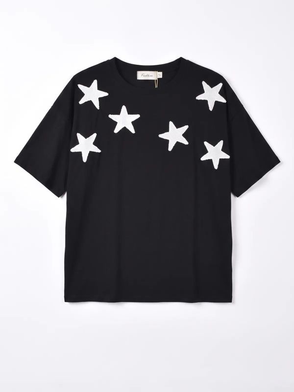 Starry tee black