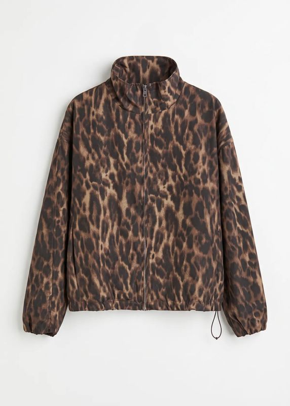 Leopard bomber vest