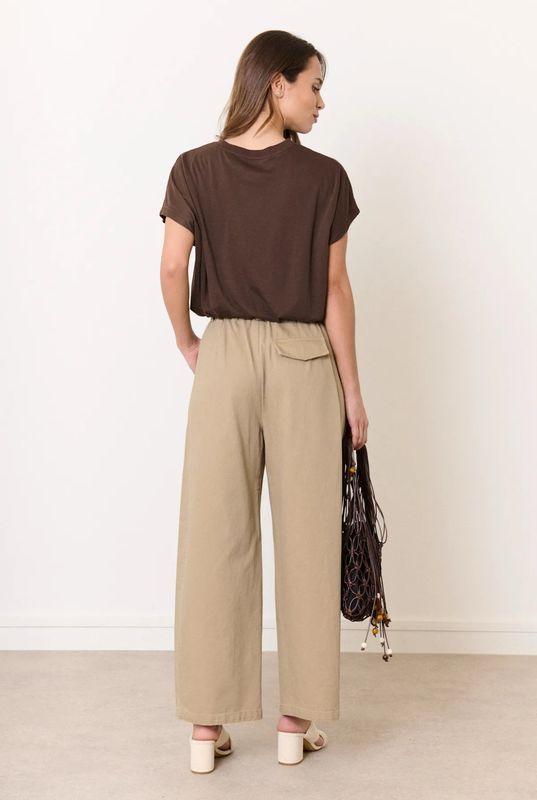 Wide leg pants camel