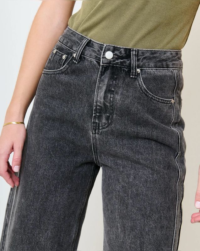Washed denim
