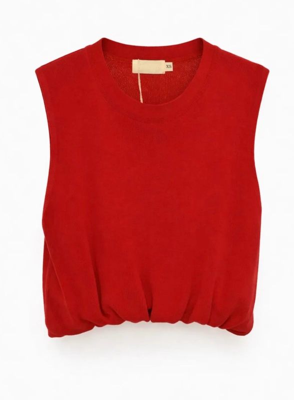 Puffed top red