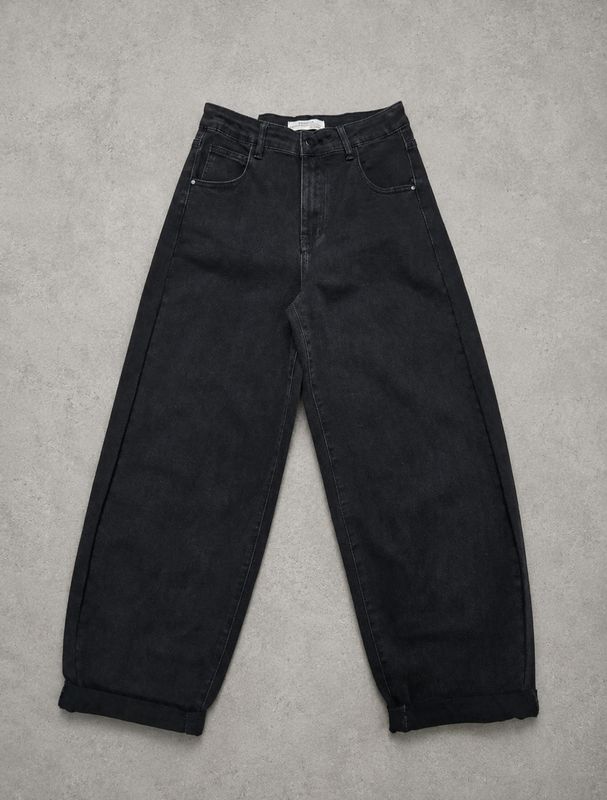 Balloon stretch denim black