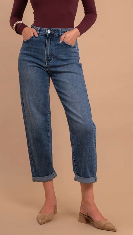 Mom denim blue