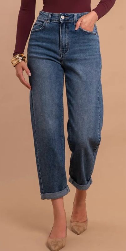 Mom denim blue