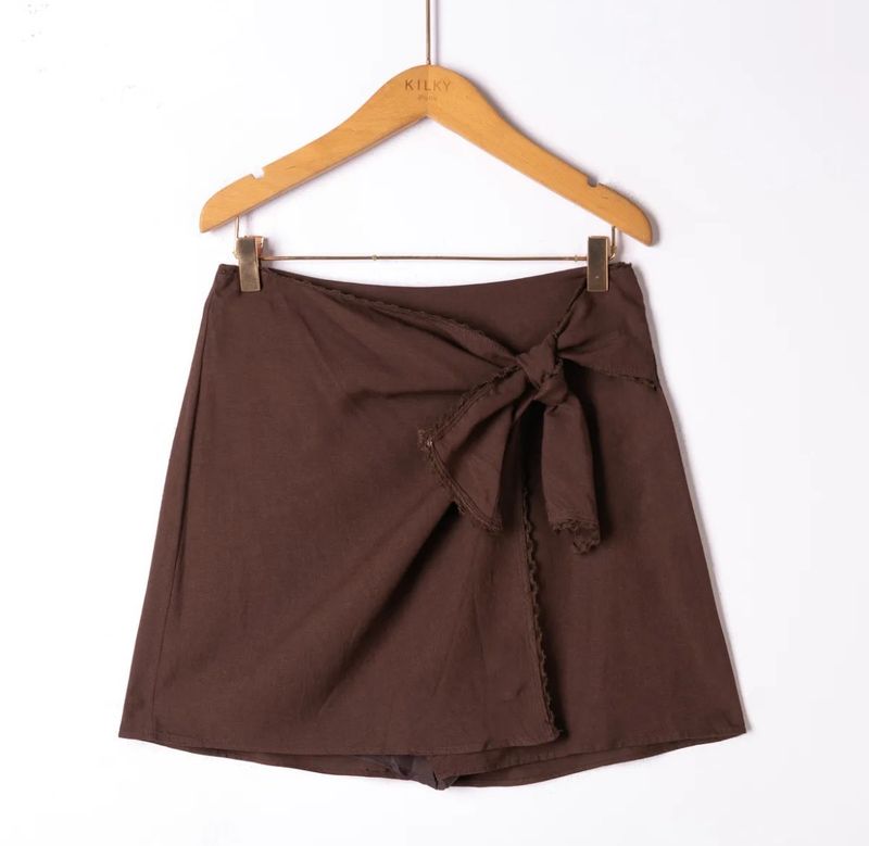Bow skort brown