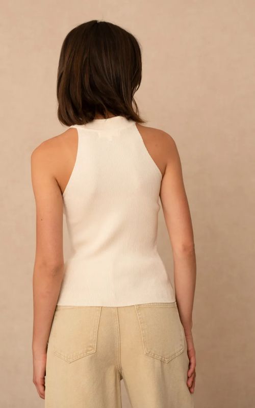 Highneck tokio top ecru