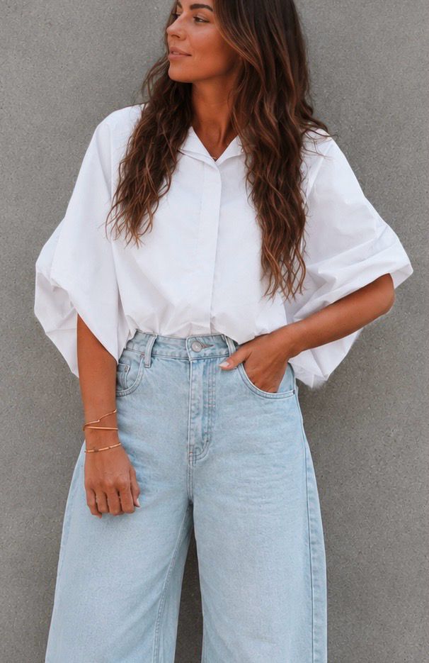 Loraine cotton shirt white