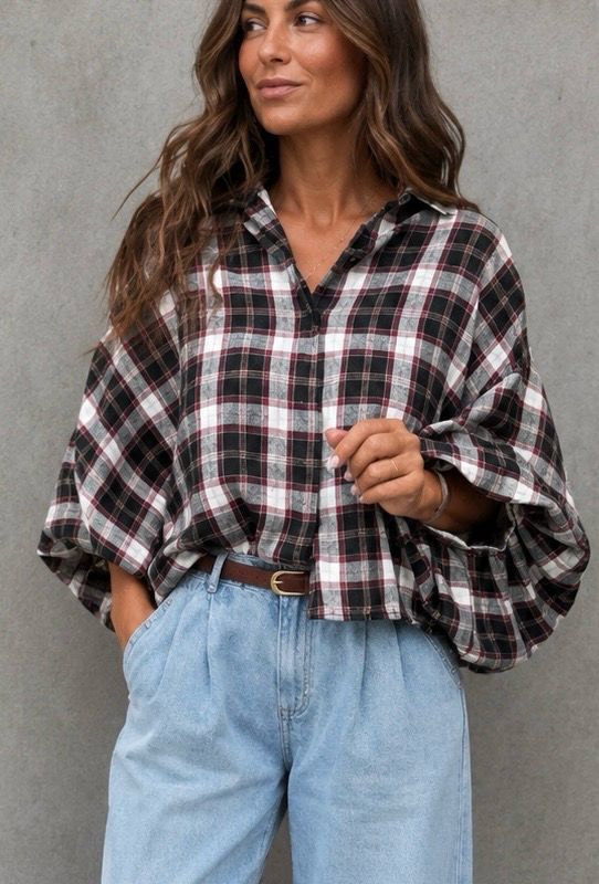 Abilene flanel shirt burgundy