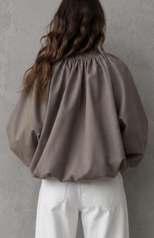 Balloon jacket taupe