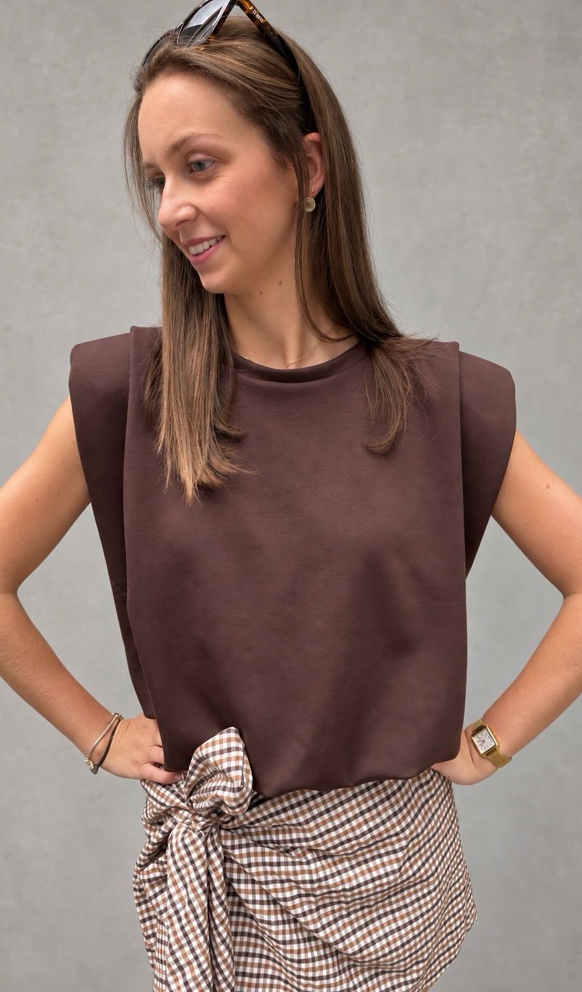 Puffed top brown