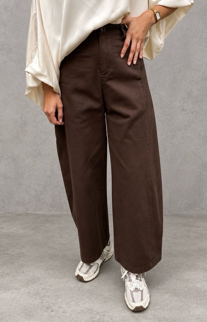 Wide leg pants brown